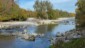 Ruhiges Wasser ohne Menschen